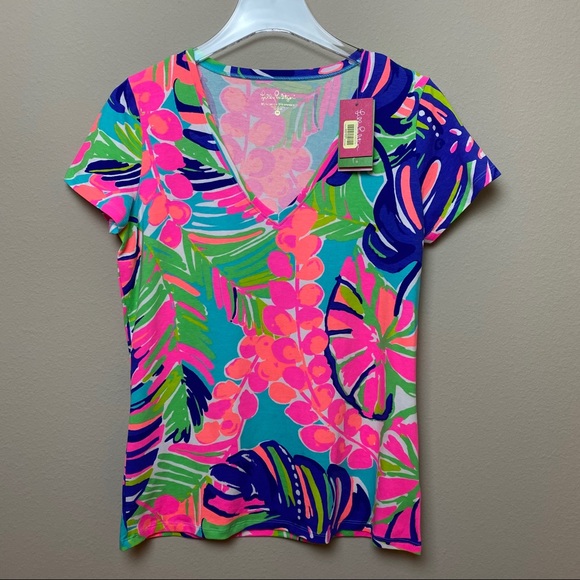 Lilly Pulitzer Tops - Lilly Pulitzer | Michele Top in Exotic Garden